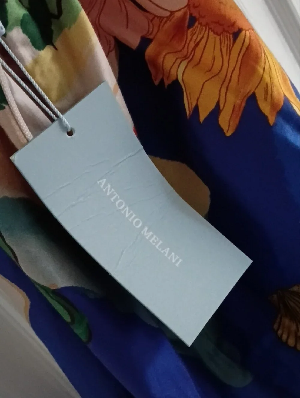 Blue Floral & Coastal Print Maxi Skirt